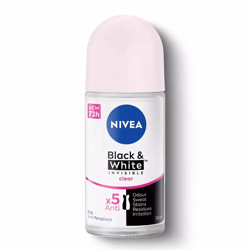 رول ضد تعریق زنانه نیوآ | Nivea Black & White Clear 72H 50ml