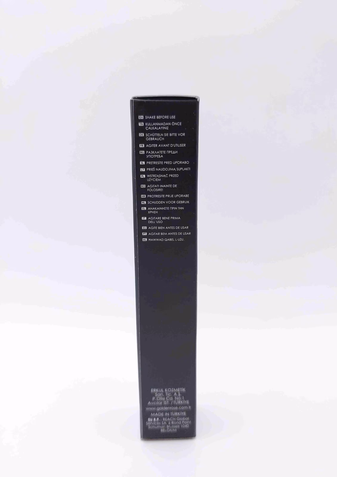 خط چشم ماژیکی کوزه ای ضد آب رنگ مشکی براق لیکوئید آیلایتر شماره 103 GOLDEN ROSE Extreme Sparkle — تصویر ۷