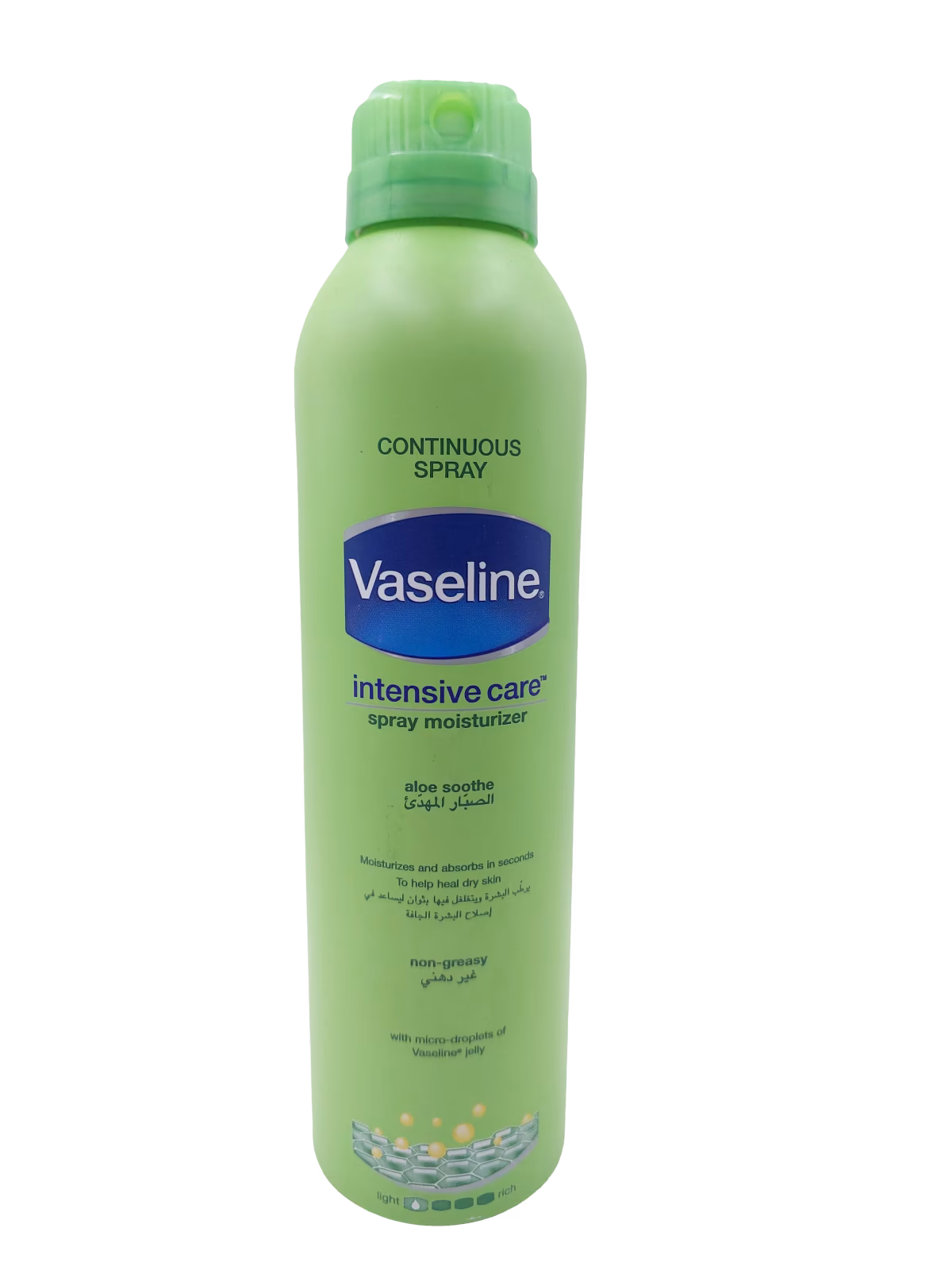 اسپری مرطوب کننده بدن وازلین آلوئه ورا Intensive Care مدل Aloe Soothe