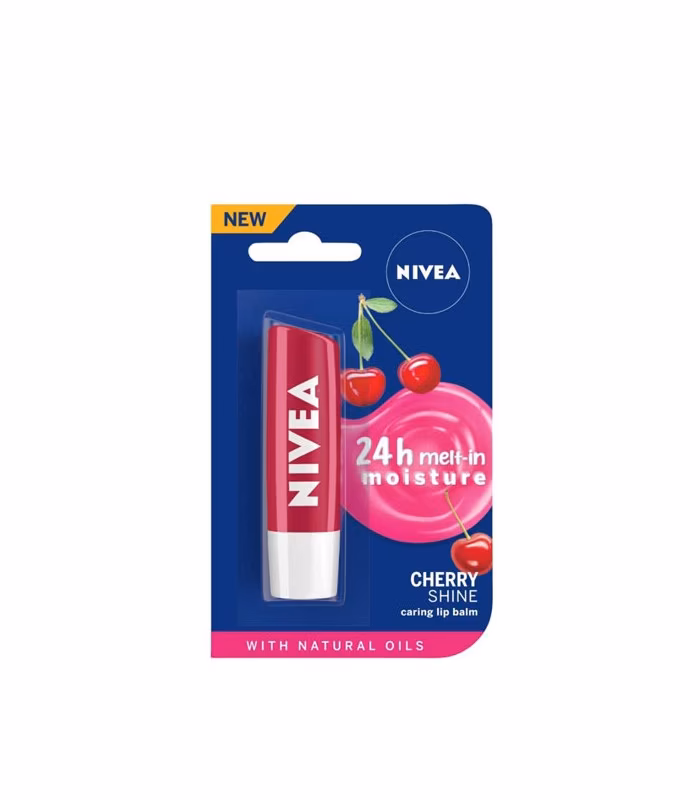 بالم لب نیوآ Nivea Cherry Shine | مرطوب‌کننده و براق‌کننده لب