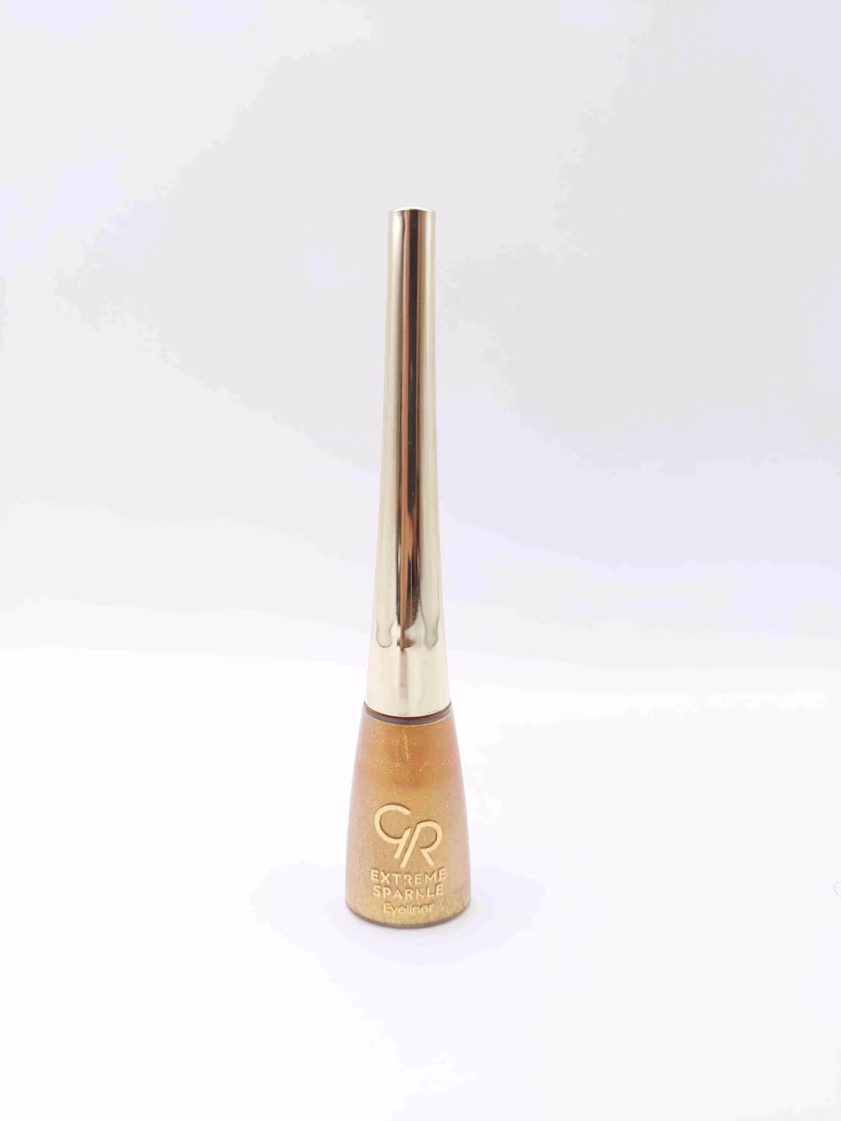 خط چشم ماژیکی کوزه ای ضد آب رنگ مشکی براق لیکوئید آیلایتر شماره 103 GOLDEN ROSE Extreme Sparkle