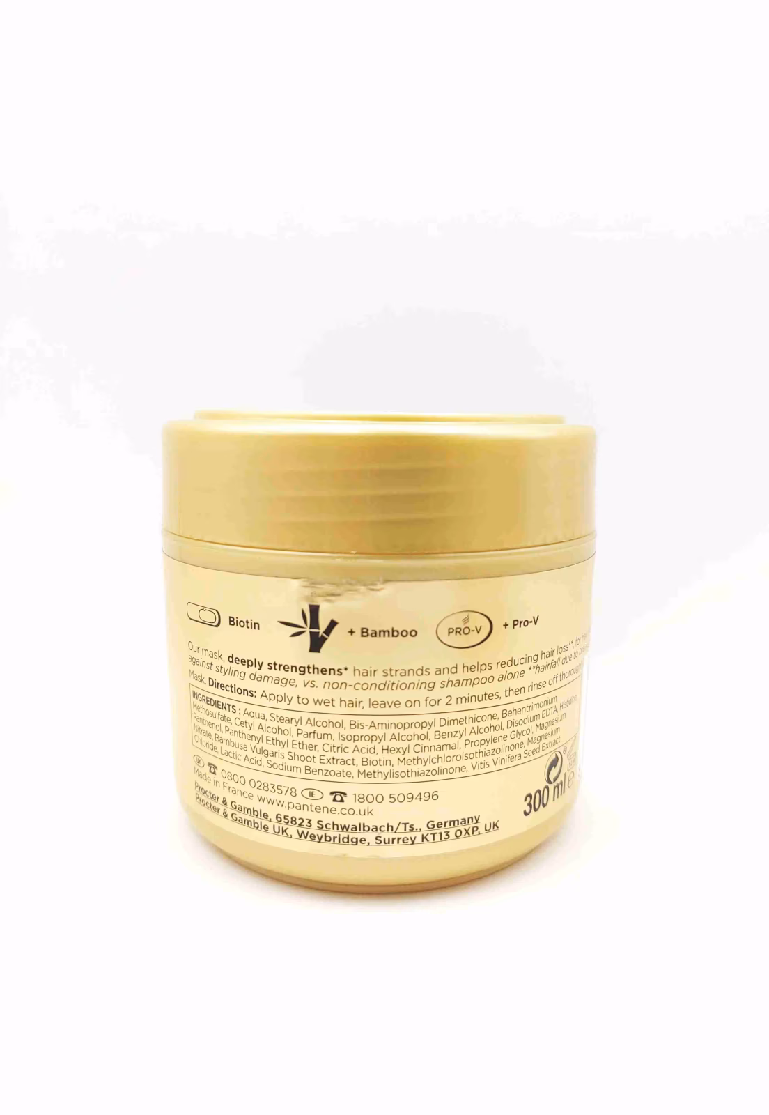 ماسک مو پنتین Pro-V Miracles Strong & Long Biotin & Bamboo موهای رشد کند یا آسیب دیده — تصویر ۲