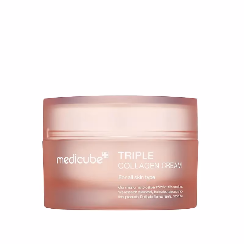 کرم ضد چروک صورت مدیکیوب مدل Triple Collagen مناسب انواع پوست حجم 50 میلی‌لیتر
