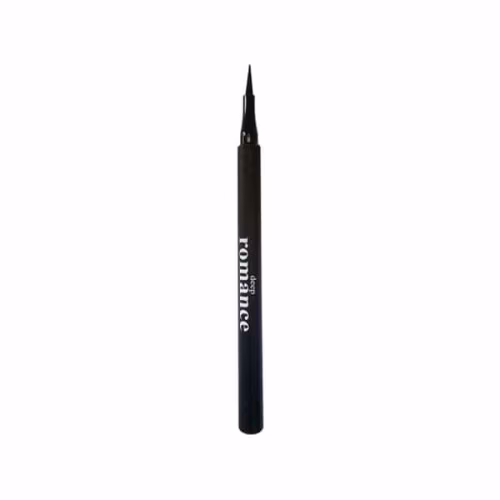 خط چشم ماژیکی دیپ رومنس مدل Intense Black؛ نوک فیبری دقیق برای خطوط گرافیکی و ماندگاری فوق‌العاده