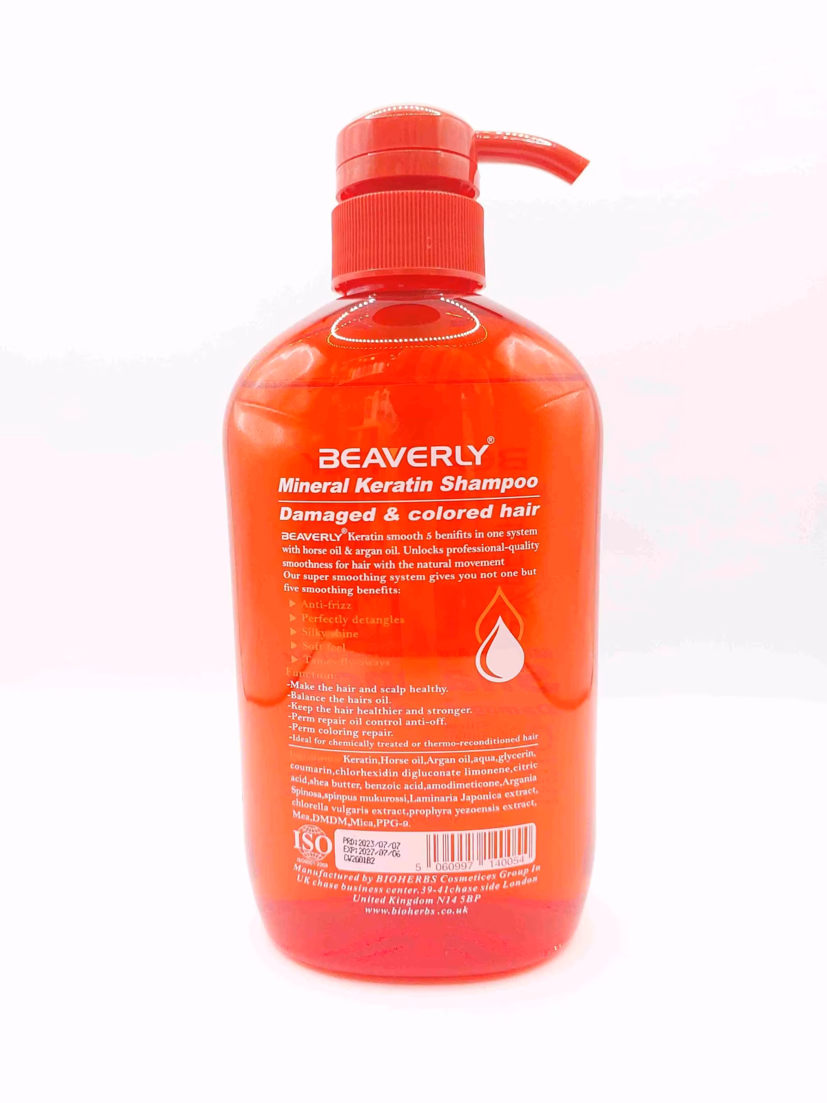شامپو کراتین اسموث بیورلی با روغن آرگان و روغن اسب ( BEAVERLY )