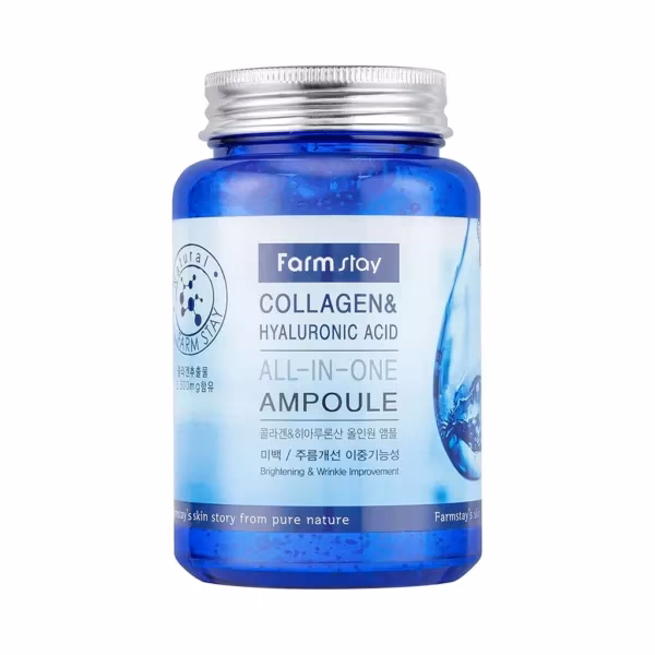 ژل آبرسان فارم استی مدل هیالورونیک اسید و کلاژن | Farm Stay Hyaluronic Acid & Collagen Hydrating Gel