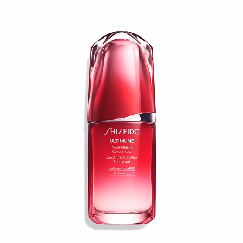 سرم ضدچروک و تقویت‌کننده شیسیدو Ultimune Power Infusing حاوی عصاره جینسینگ و هیالورونیک اسید 50ml
