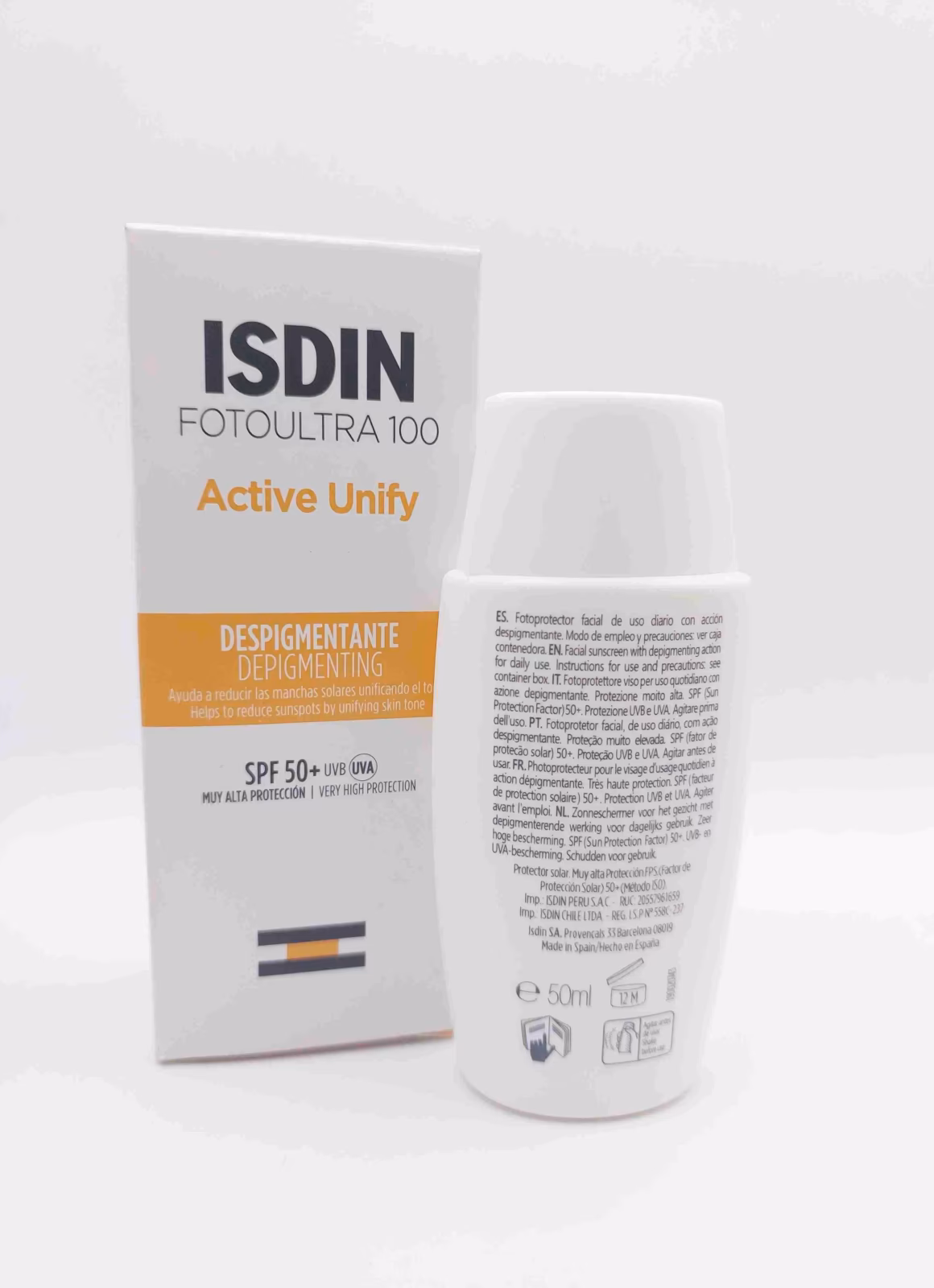 کرم ضد آفتاب رنگدانه‌ بر ایزدین فتوآلترا 100 اکتیو یونایف ( ISDIN ) — تصویر ۲