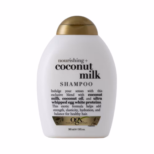 شامپو او جی ایکس حاوی شیر نارگیل (Coconut Milk) حجم 385 میل | آبرسانی قوی و تغذیه موهای خشک