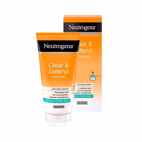 کرم مرطوب‌کننده ضد جوش نیتروژینا CLEAR & DEFEND | Neutrogena Clear & Defend Moisturizer