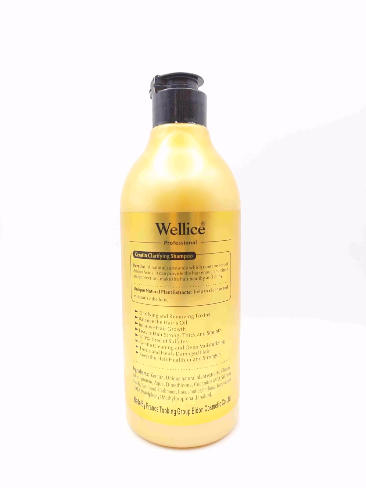 شامپو کراتینه وللیس (Wellice) برای موهای رنگ شده و آسیب دیده — تصویر ۴