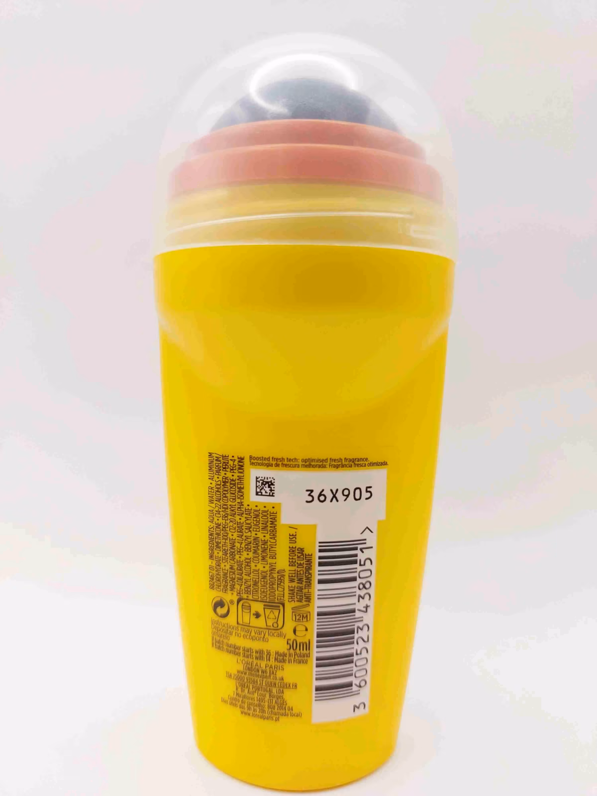 مام رول لورآل Loreal مردانه مدل Invincible Sport حجم ۵۰ میلی لیتر — تصویر ۲