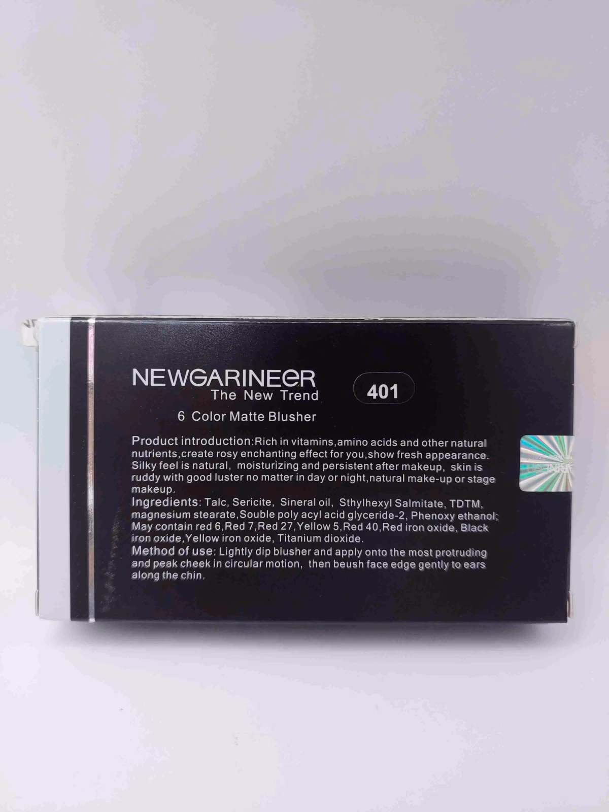 پالت رژگونه کشویی مات با 6 رنگ مختلف نیو گارنیر New Garineer — تصویر ۳