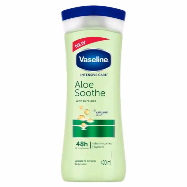 لوسیون بدن آلوئه ورا وازلین 400 میل | Aloe Vera & Vaseline Body Lotion