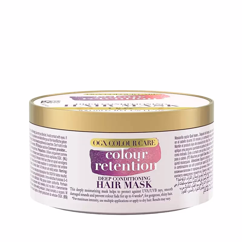 ماسک مو تثبیت‌کننده رنگ او جی ایکس مدل Colour Retention | موهای رنگ‌شده حجم 300ml