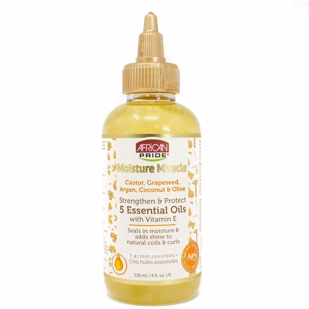 روغن معجزه رطوبت موهای فر و مجعد آفریکن پراید (African Pride Moisture Miracle)