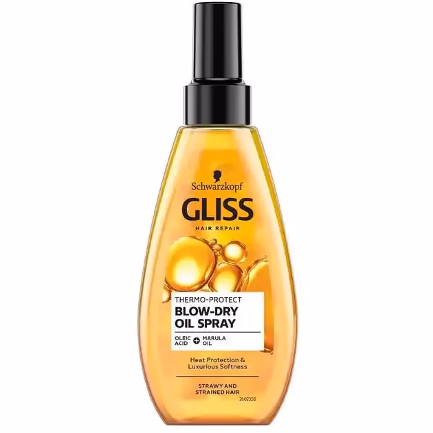 اسپری محافظ حرارتی موی گلیس بلودرای با روغن مارولا و اسید اولئیک GLISS