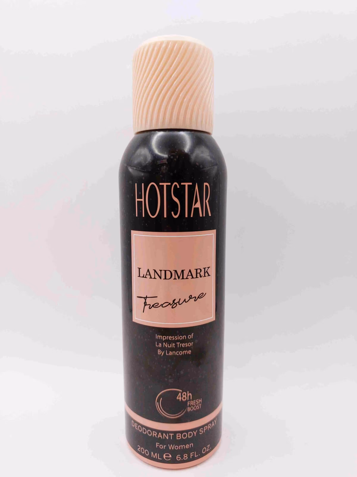 اسپری بدن زنانه Hotstar Landmark Treasure رایحه عطر La Nuit Tresor برند Lancome