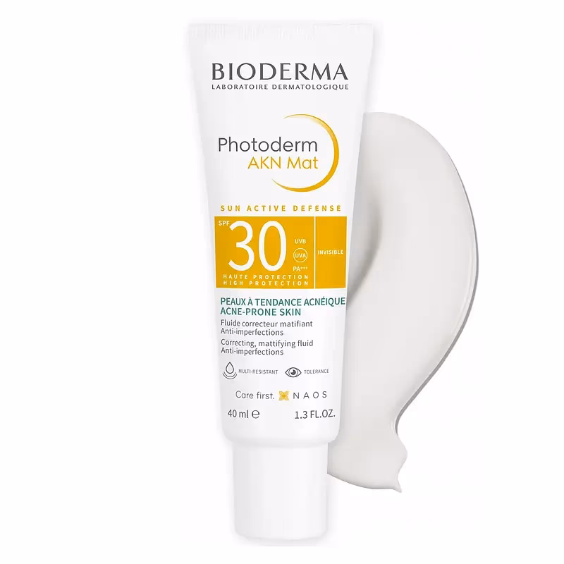 ضد آفتاب بایودرما مدل AKN Mat SPF30 حجم 40ml