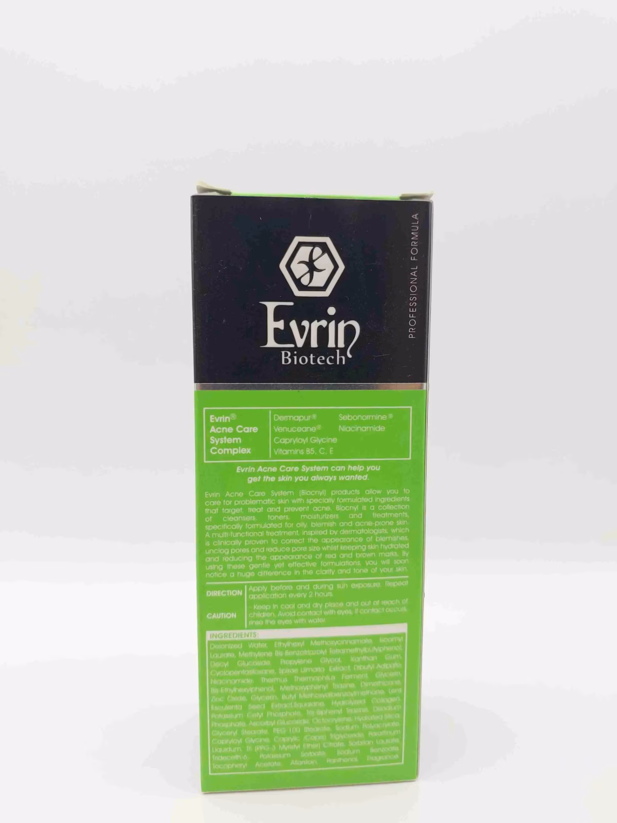 کرم ضد آفتاب بیوکنل SPF 30 پوست‌های چرب و مستعد آکنه اورین ( Evrin ) — تصویر ۳