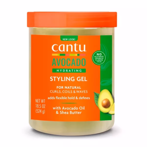 ژل مو آبرسان کنتو مخصوص موی فر حاوی شی باتر و آووکادو | Cantu Shea Butter & Avocado Curl Hydrating Gel