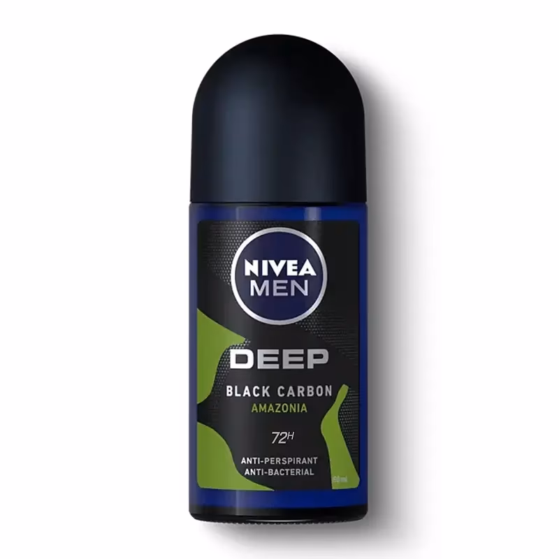 رول ضد تعریق مردانه نیوآ Deep Black Carbon Amazonia حجم 50ml – کنترل تعریق و رایحه خنک و قوی