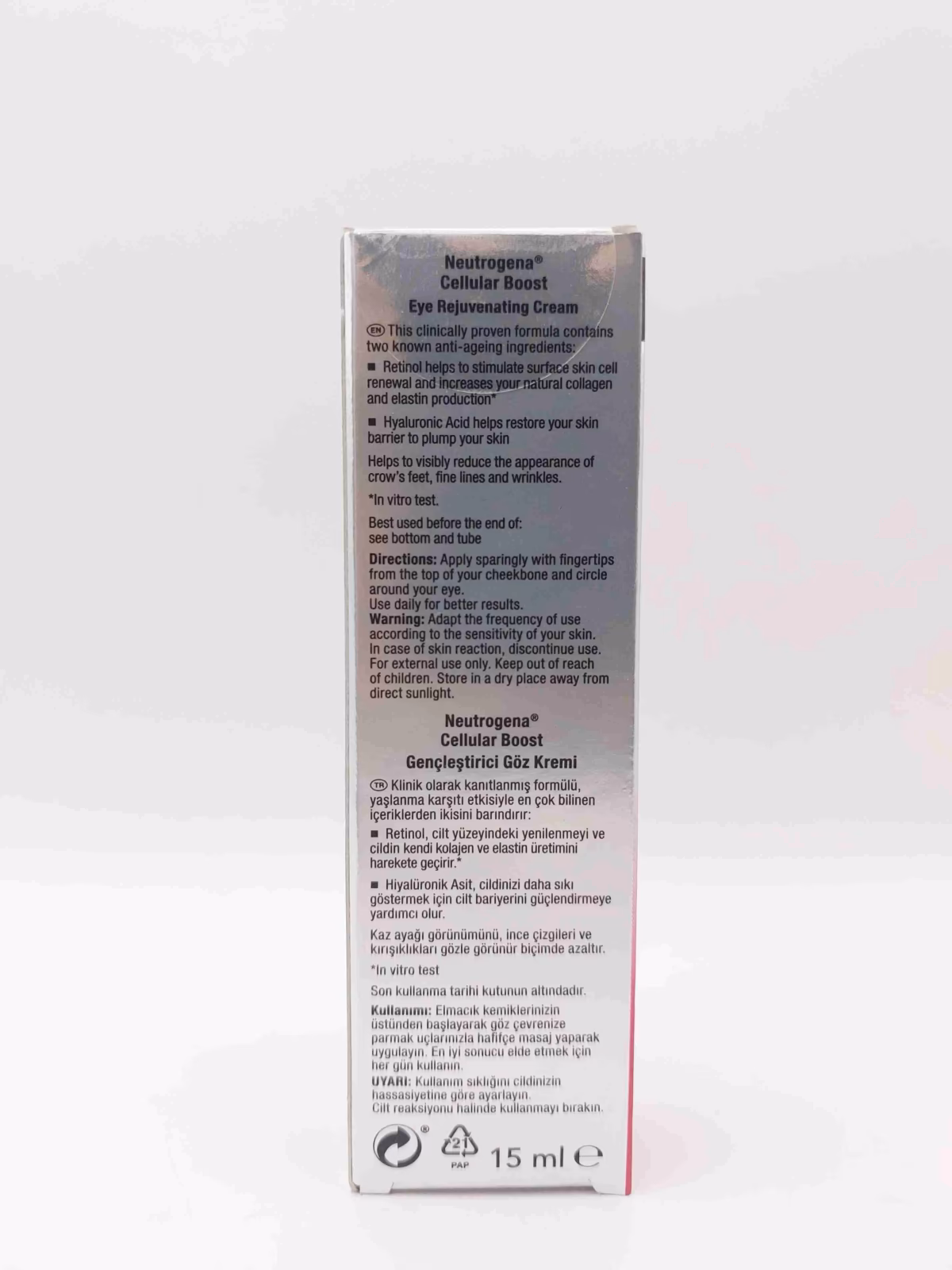 کرم دور چشم سلولار بوست نوترژینا ( Neutrogena ) — تصویر ۳