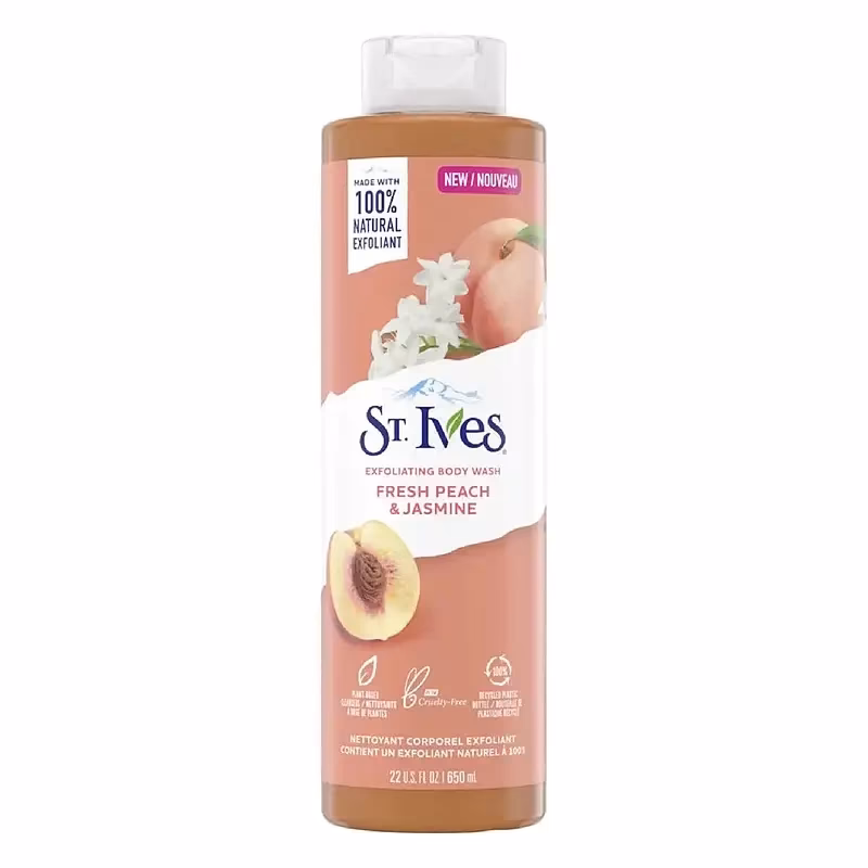 شامپو بدن اس تی ایوز هلو و یاسمن 650ml | شاداب‌کننده و معطرکننده پوست