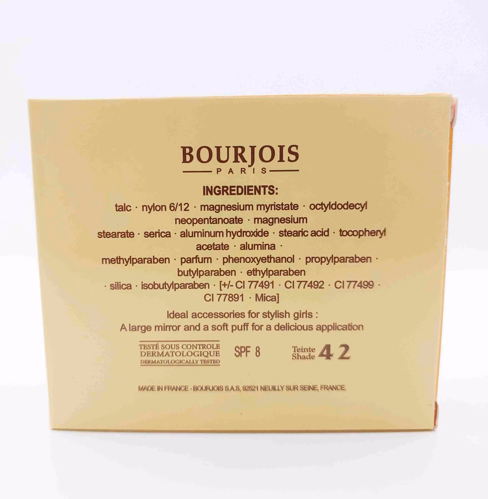 پنکیک فشرده شماره 42 بورژوا پاریس (Bourjois Paris) — تصویر ۳