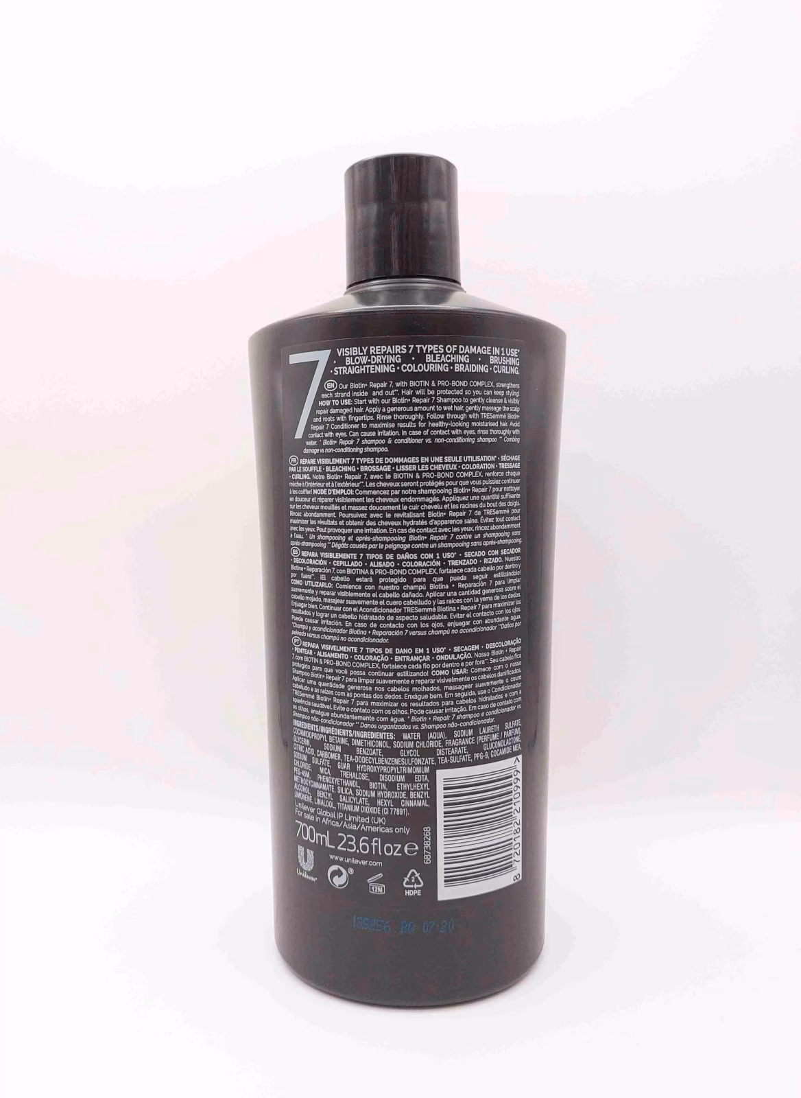 شامپوی ترمیم کننده بیوتین 7 ترزمه مشکی ( TRESemme ) — تصویر ۲