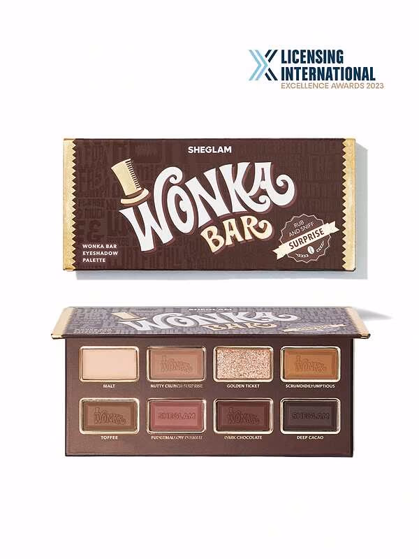 پالت سایه چشم شیگلم مدل Wonka Bar ویلی ونکا با رنگ‌های متنوع و مات و براق