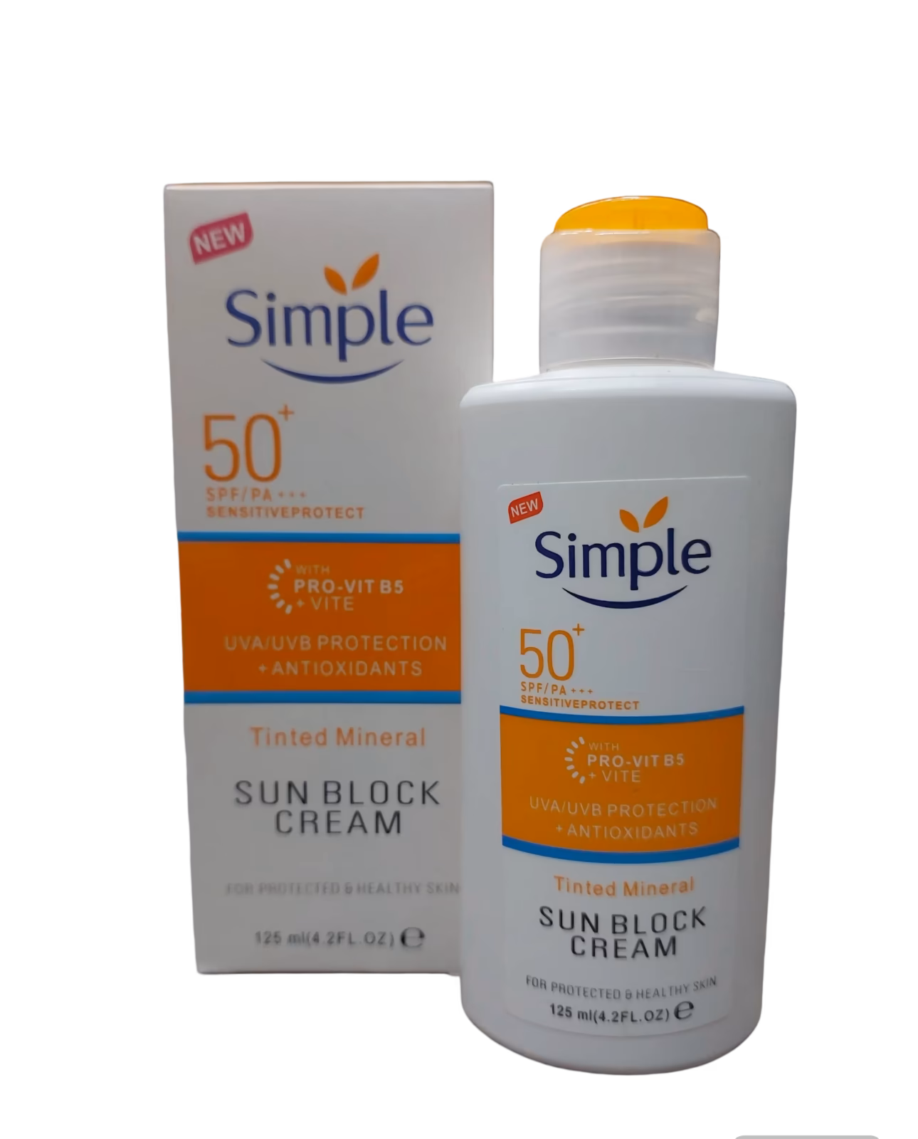 ضد آفتاب سیمپل اصل ویتامینه و مینرال بدون رنگ simple