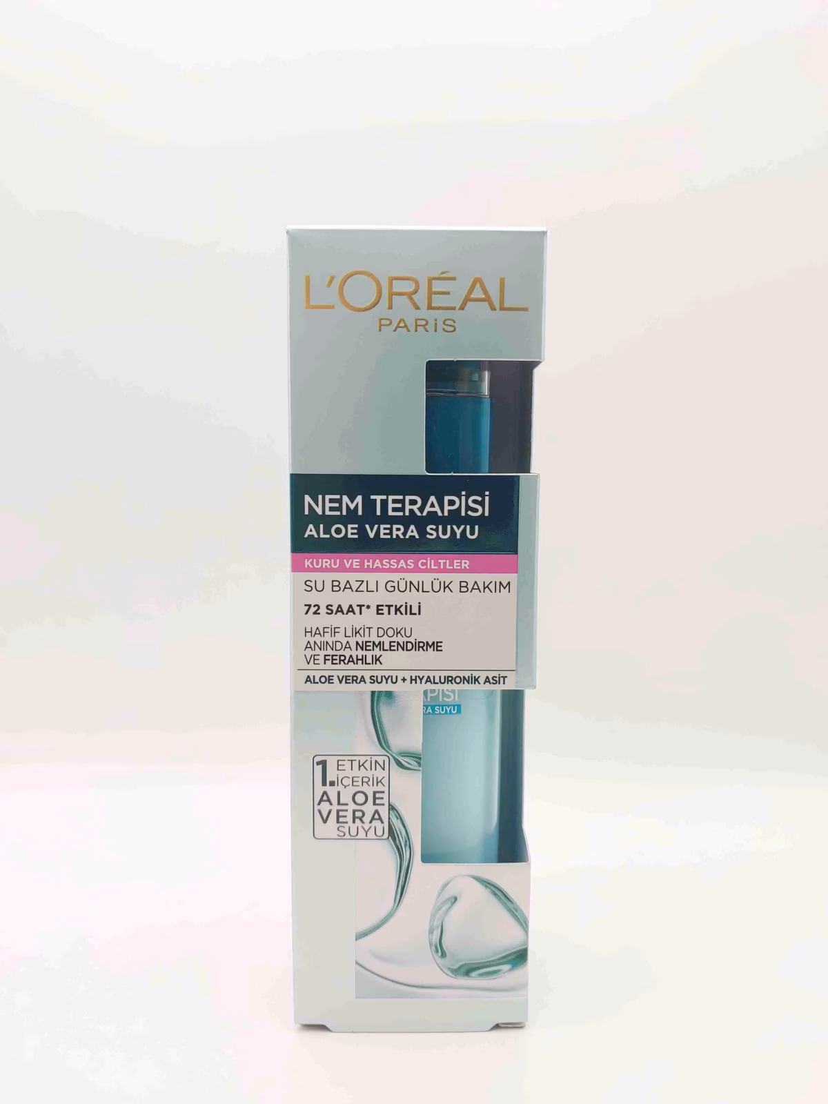 سرم آبرسان آلوئه ورا لورآل پاریس ( L'OREAL ) پوست‌های خشک و حساس — تصویر ۲