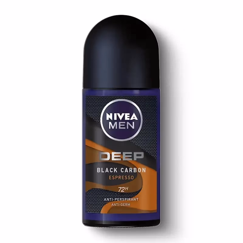 رول ضد تعریق مردانه نیوآ Deep Black Carbon Espresso 72H حجم 50ml | کنترل تعریق و بوی بدن