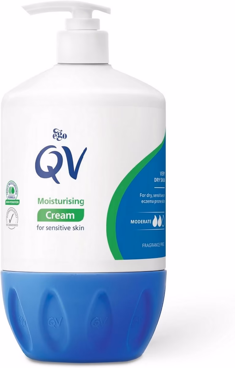 کرم آبرسان پوست های خشک و حساس کیووی QV