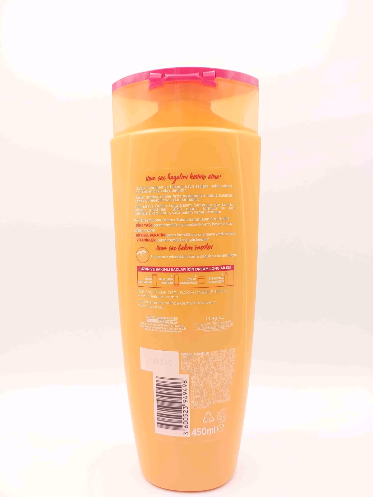 شامپو ترمیم کننده لورآل پاریس سری دریم لانگ ( L'OREAL ) — تصویر ۲