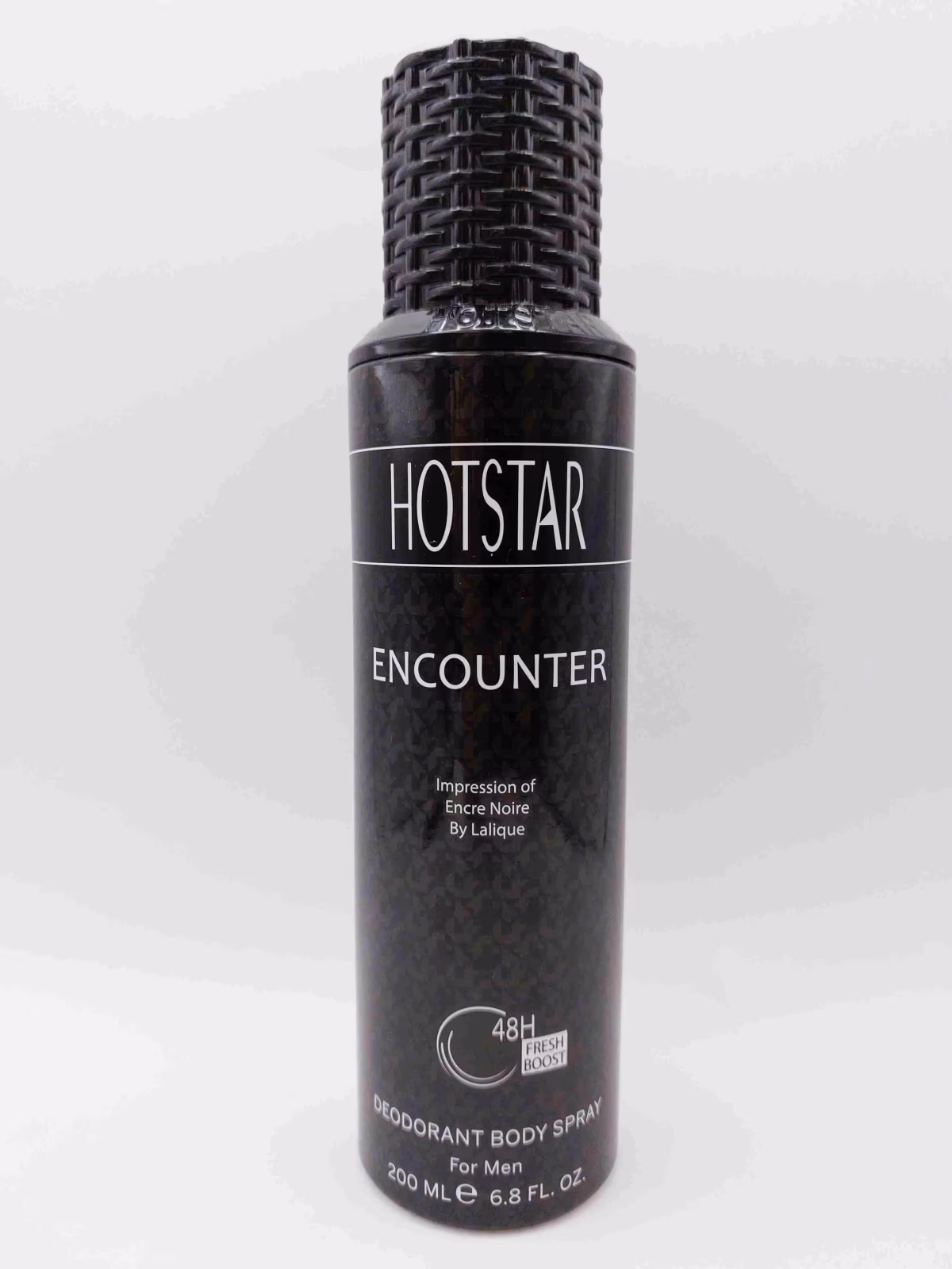 اسپری بدن مردانه Hotstar Encounter رایحه عطر Encre Noire برند Lalique