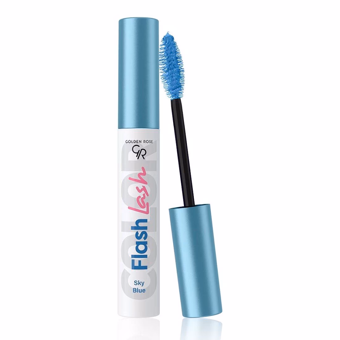 ریمل آبی آسمانی فلش لش گلدن رز FLASH LASH GOLDEN ROSE 03