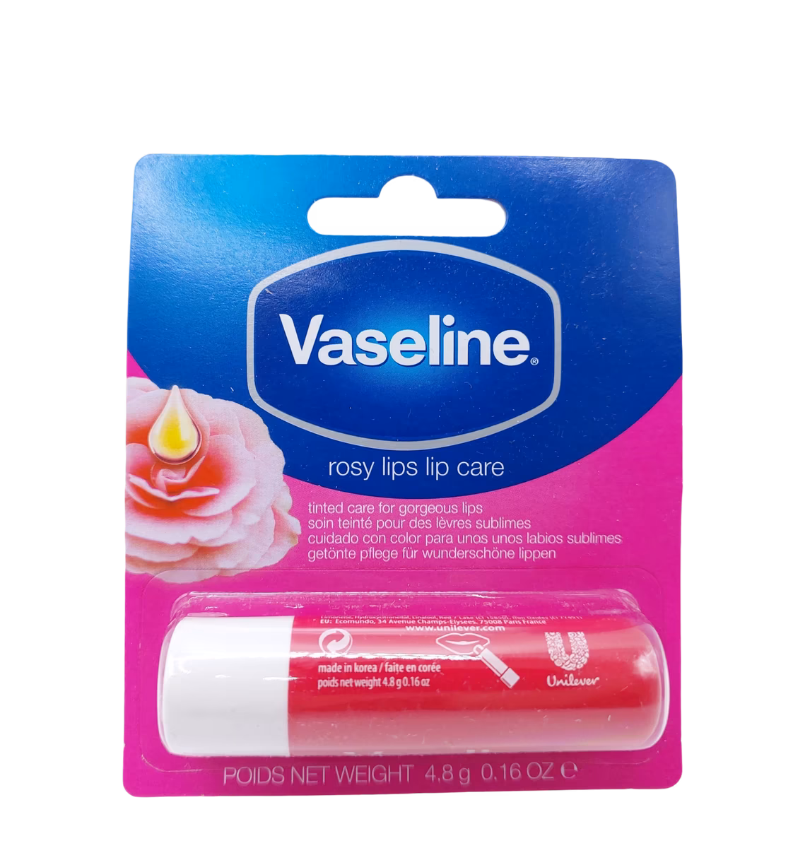 بالم لب استیکی وازلین رز Vaseline