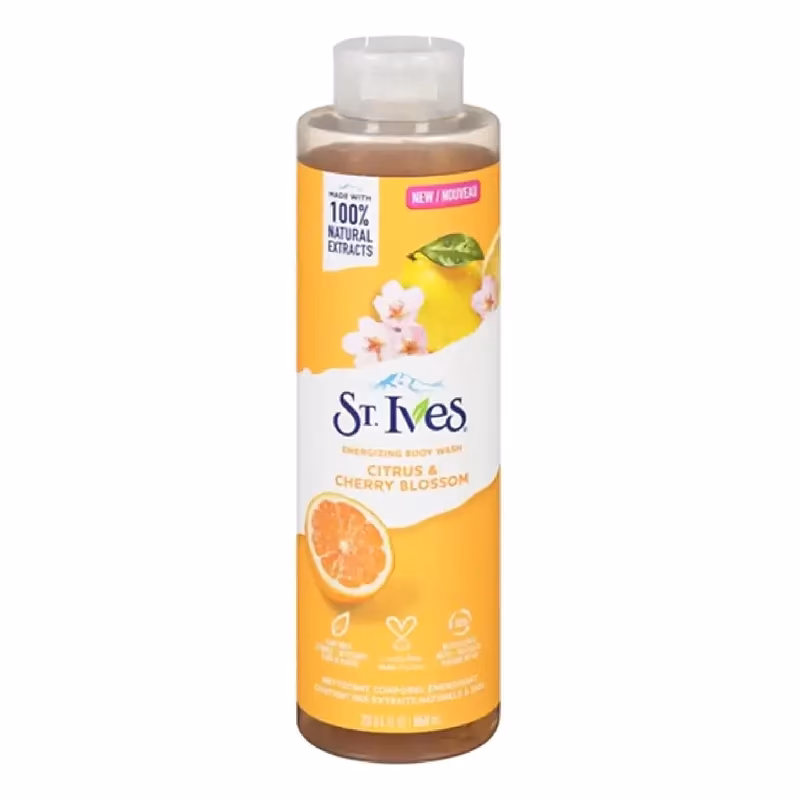 شامپو بدن اس تی ایوز سیتروس و شکوفه گیلاس 650ml | انرژی‌بخش و معطر برای پوست شاداب