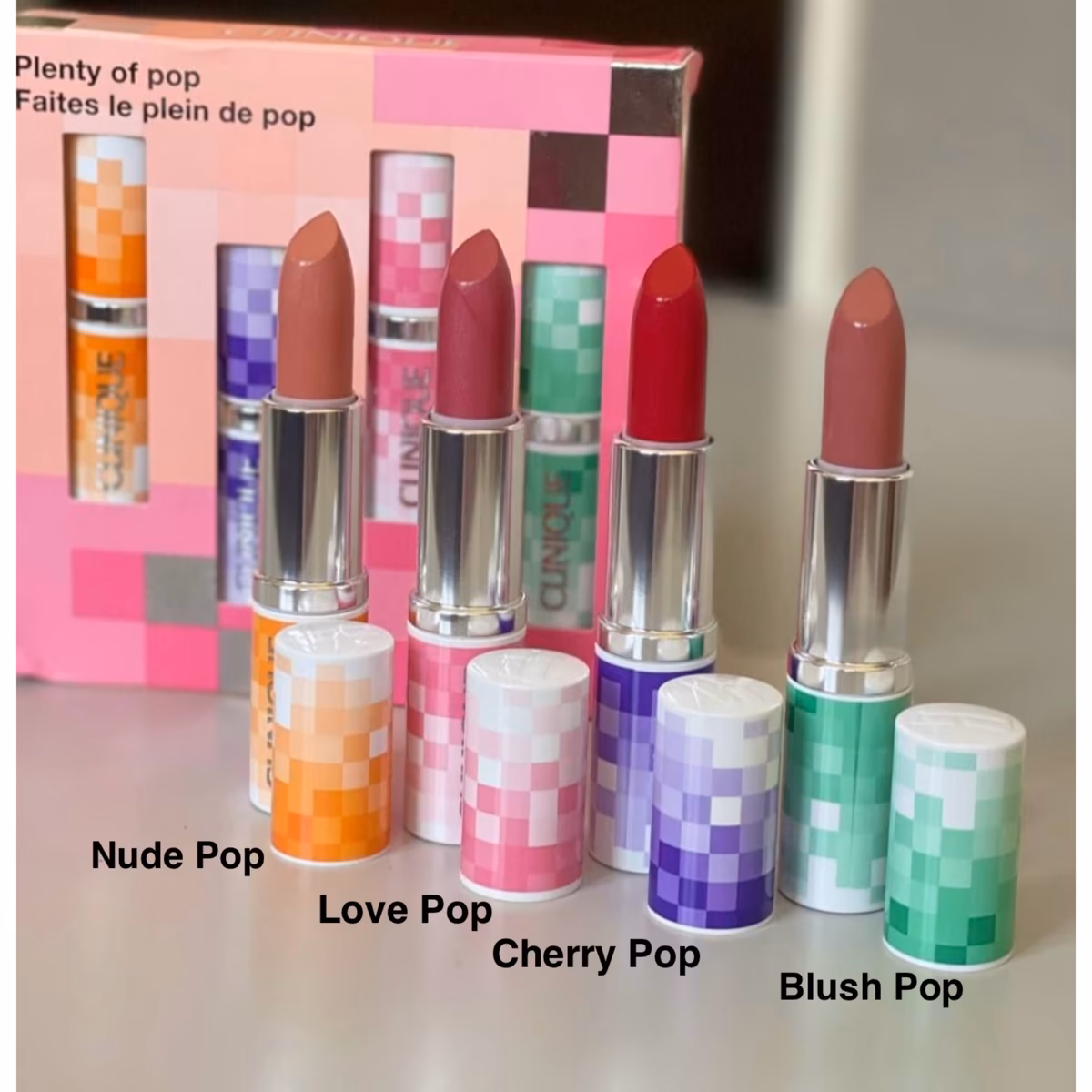 پکیج رژ لب‌های فول‌سایز کلینیک (Clinique Pop Lip Colour Set) — تصویر ۲