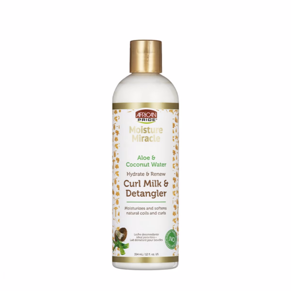 شیر حالت‌دهنده و بازکننده گره مو آفریکن پراید مدل Moisture Miracle ۳۵۴ میلی‌لیتر | African Pride Moisture