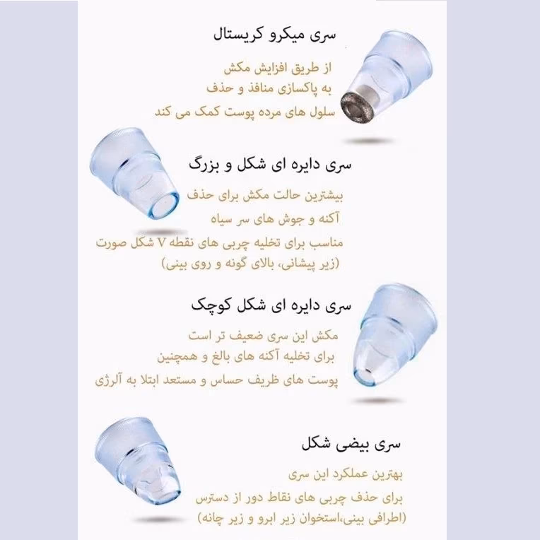 میکرودرم خانگی قابل تنظیم و مکش قوی مدل HY9 — تصویر ۳