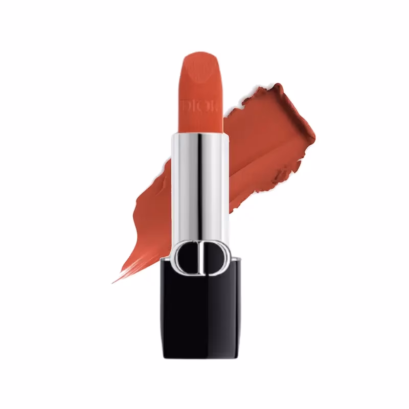 رژ لب جامد مات دیور مدل Rouge Dior Couture رنگ Mythique شماره 228 – نود رز‑کاراملی شیک با فینیش مات مخملی