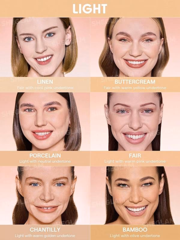 کرم پودر کوشن شیگلم Sheglam مدل Lock & Go Long-Lasting Cushion Foundation رنگ Shell — تصویر ۲