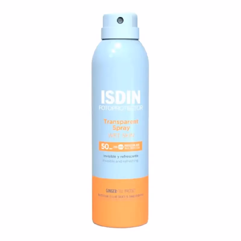 اسپری ضد آفتاب شفاف ایزدین (ISDIN) مدل Transparent SPF 50 حجم ۲۵۰ میلی‌لیتر