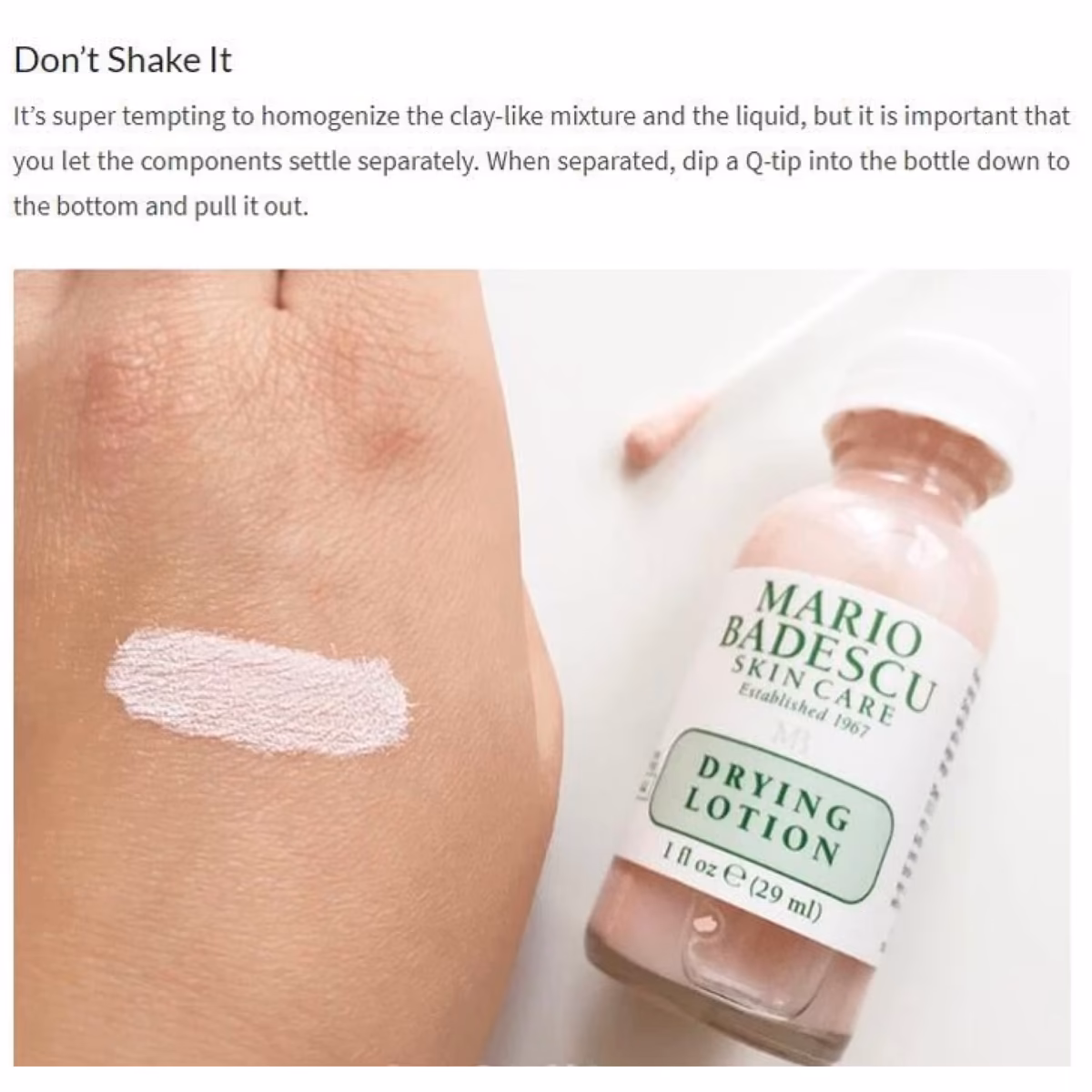 لوسیون ضدجوش اورژانسی ماریو بادسکو (Mario Badescu Drying Lotion) — تصویر ۳