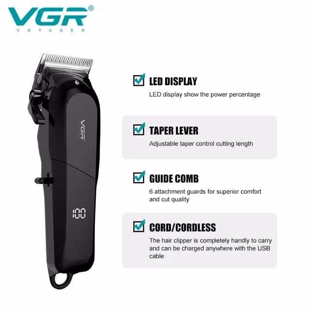 ماشین اصلاح موی سر وی جی ار مدل VGR V‑118 — تصویر ۴