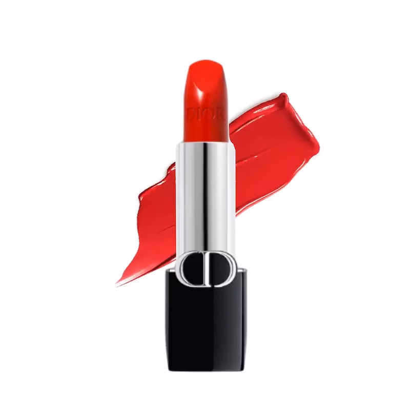 رژ لب جامد مات دیور مدل Rouge Dior Couture رنگ Rouge شماره 080 – قرمز کلاسیک و قدرتمند با فینیش مات مخملی