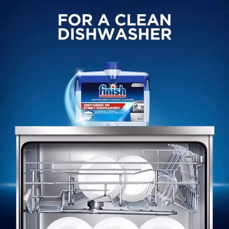 جرم‌گیر ظرفشویی فینیش حجم 250ml Finish Dishwasher Cleaner 250ml — تصویر ۲